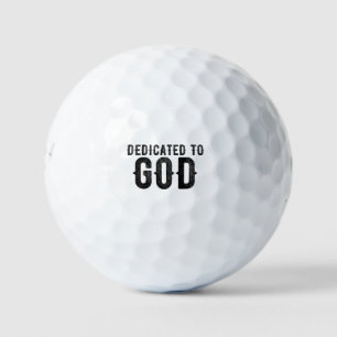 BESTIMMT AUF GOTT-KUNSTBARE COOLE SCHWARZE TEXT GOLFBALL