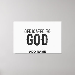 BESTIMMT AUF GOTT-KUNSTBARE COOLE SCHWARZE TEXT LEINWANDDRUCK