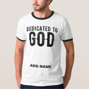 BESTIMMT AUF GOTT-KUNSTBARE COOLE SCHWARZE TEXT T-Shirt