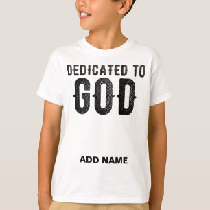 BESTIMMT AUF GOTT-KUNSTBARE COOLE SCHWARZE TEXT T-Shirt