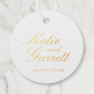 Bestimmt dazu bestimmt, elegant zu sein, Goldfolie Geschenkanhänger