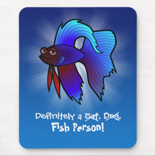 Bestimmt eine Fisch-Person (betta Fische) Mousepad