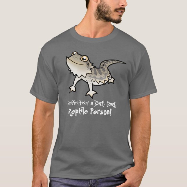 Bestimmt eine Reptil-Person (bärtiger Drache) T-Shirt (Vorderseite)