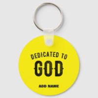 BESTIMMT FÜR GOD BRIGHT YELLOW CUSTOM BLACK TEXT