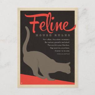 Bestimmung des Felinenhauses Postkarte