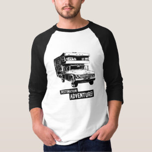 Bestimmungsort: Abenteuer! Vintager LKW-Camper T-Shirt