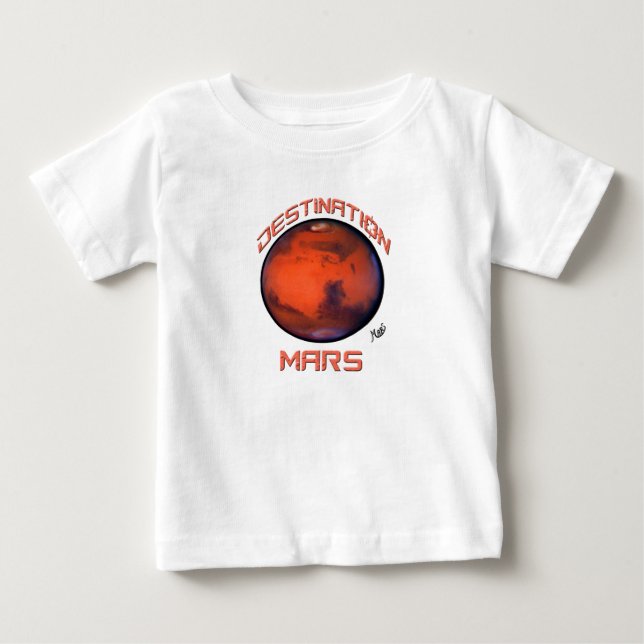 Bestimmungsort-Mars-Baby-T - Shirt (Vorderseite)