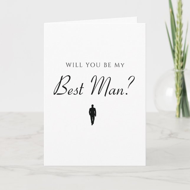 Bestman Wedding Plans Karte (Vorderseite)