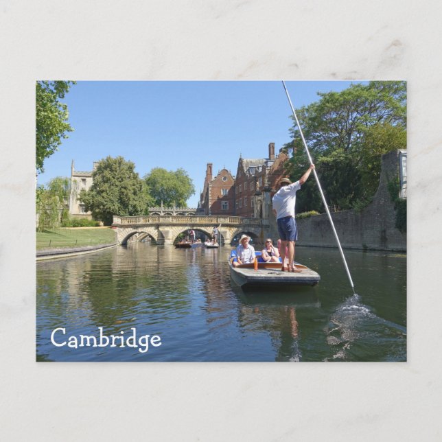 Bestrafung der Cam in Cambridge Postkarte (Vorderseite)