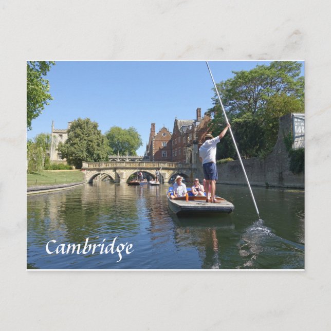 Bestrafung des Flusses Cam in Cambridge Postkarte (Vorderseite)