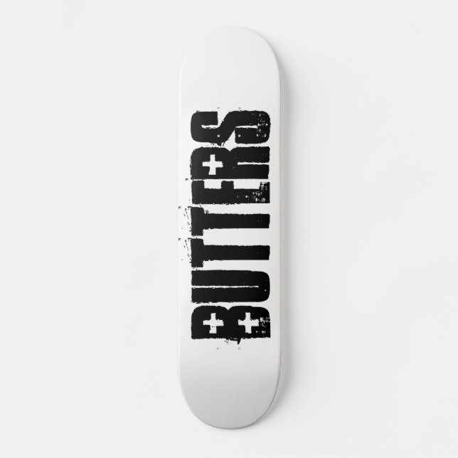 bestreicht Skateboards mit Butter (Vorderseite)