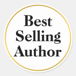 Bestseller-Autor Runder Aufkleber