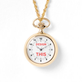 BESTSELLER! Gold Necklace Watch - Personalisiert Armbanduhr