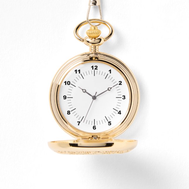 BESTSELLER! Gold Pocket Watch - Personalisierte ⌚ Armbanduhr (Vorderseite)