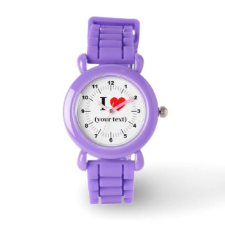 BESTSELLER! Kid's I ❤️ Red Glitzer Strap Watch Armbanduhr