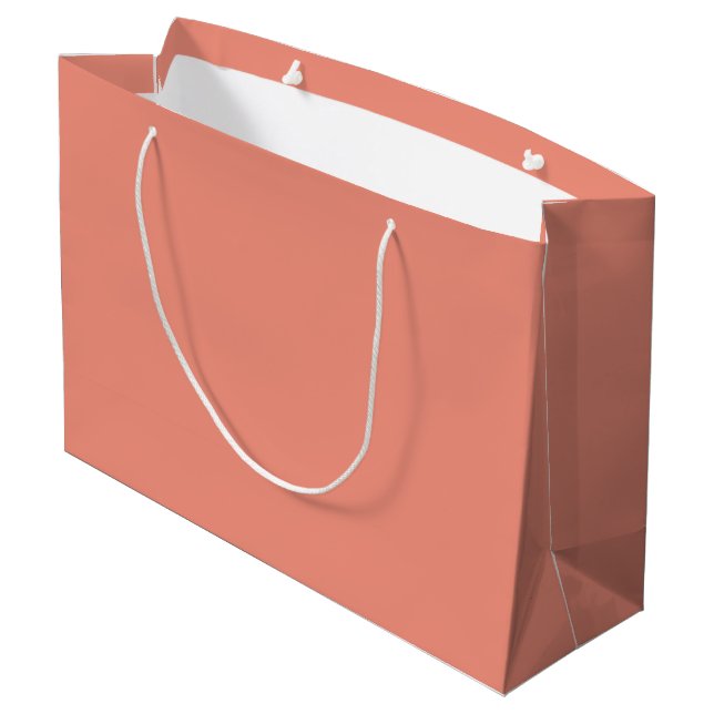 Bestseller Light Salmon  Große Geschenktüte (Rückseite Schrägansicht)