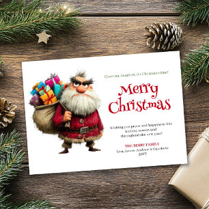 Bestseller lustiger Weihnachtsmann digitale Weihna Feiertagskarte