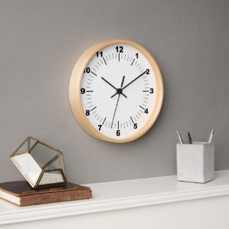 BESTSELLER! Wall Clock, 10" Rundholzrahmen 🕗 Uhr
