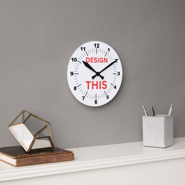 BESTSELLER! Wall-Clock, 8" runder Acryl-🕗 Runde Wanduhr (Büro)