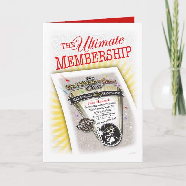 Bestselling Proof of Membership Greeting Card Karte (Vorderseite)