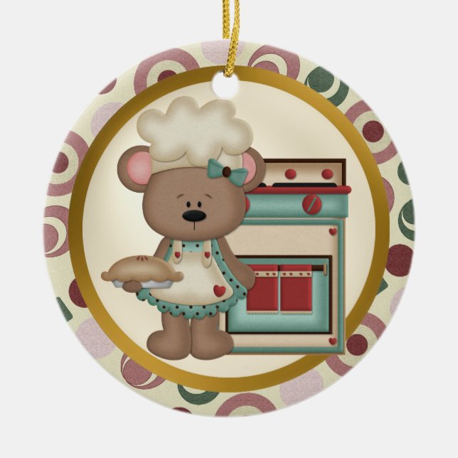 Bestste Bäckerverzierung der Welt Keramikornament (Vorne)