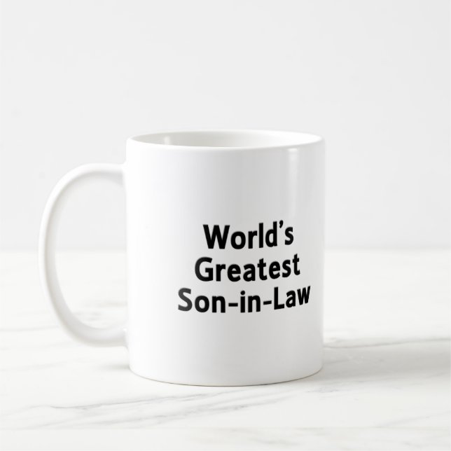 Bestste der Schwiegersohn-Tasse der Welt Tasse (Links)