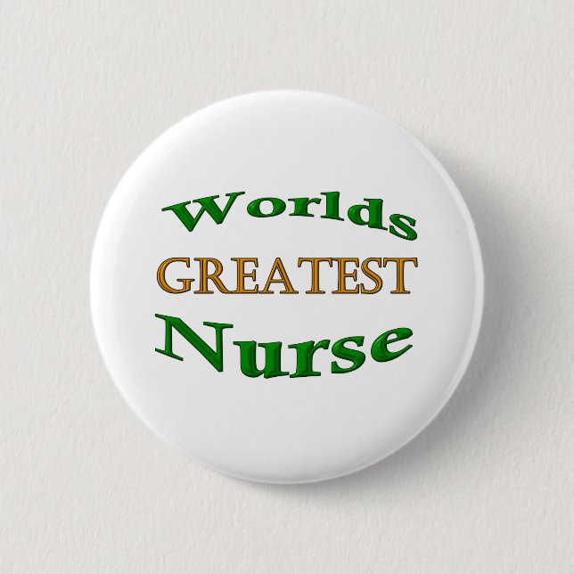 Bestste Krankenschwester Button (Vorderseite)