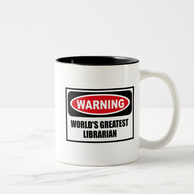 BESTSTE Tasse der BIBLIOTHEKAR der warnende WELT (Rechts)