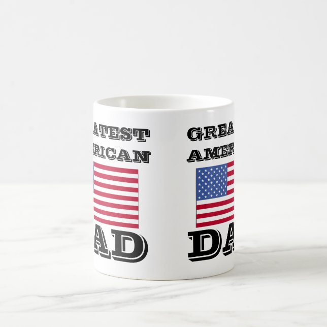 Bestster amerikanischer Vater Tasse (Mittel)