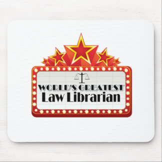 Bestster Bibliothekar der Welt Gesetzes Mousepad