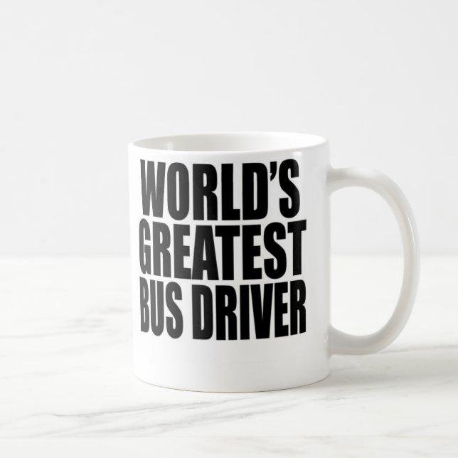 Bestster Bustreiber der Welt Tasse (Rechts)