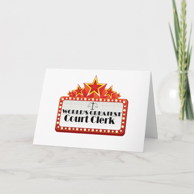 Bestster das Gerichts-Sekretär der Welt Karte (Vorderseite)