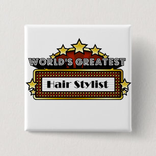 Bestster das Haar-Stylist der Welt Button