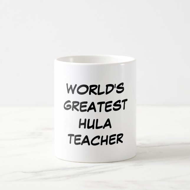 "Bestster das Hula der Welt Lehrer-" Tasse (Mittel)