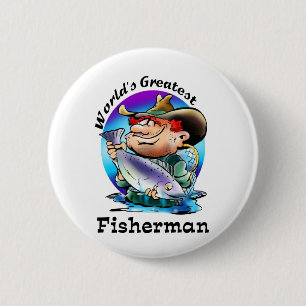 Bestster der Fischer-Gang der Welt Button