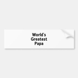 Bestster der Papa-Autoaufkleber der Welt Autoaufkleber