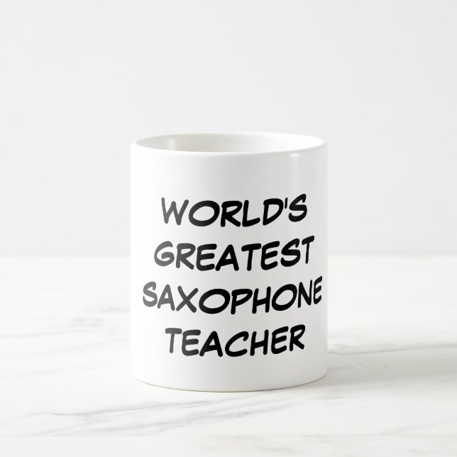 Bestster der Saxophone-Lehrer-" Tasse "der Welt (Mittel)