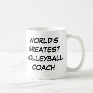 Bestster der Volleyball-Trainer-" Tasse "der Welt