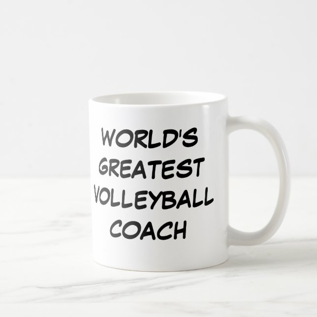 Bestster der Volleyball-Trainer-" Tasse "der Welt (Rechts)
