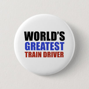 Bestster DER ZUG-FAHRER der Welt Button