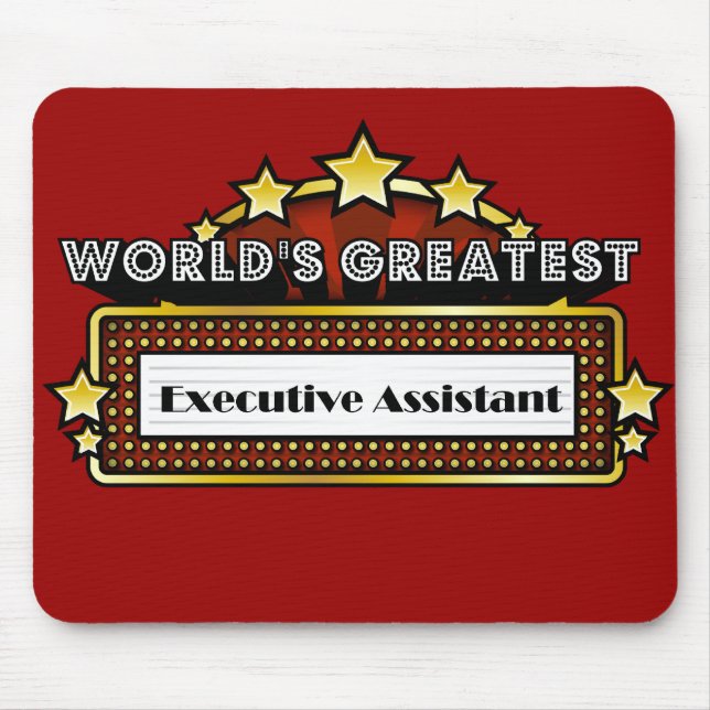 Bestster die Führungskraft-Assistent der Welt Mousepad (Vorne)
