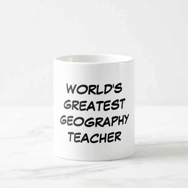 Bestster die Geografie-Lehrer-" Tasse "der Welt (Mittel)