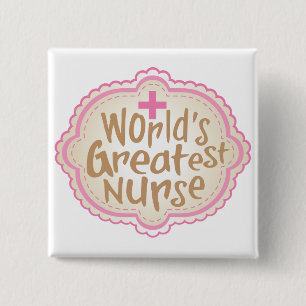 Bestster die Krankenschwester-Knopf der Welt Button