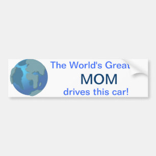 Bestster die Mama-Autoaufkleber der Welt Autoaufkleber