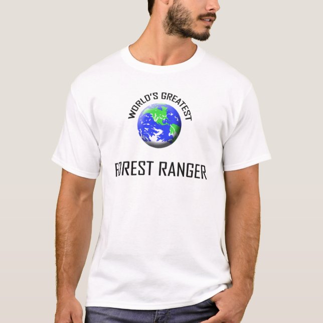 Bestster Förster der Welt Wald T-Shirt (Vorderseite)