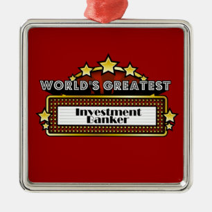 Bestster Investmentbanker der Welt Silbernes Ornament