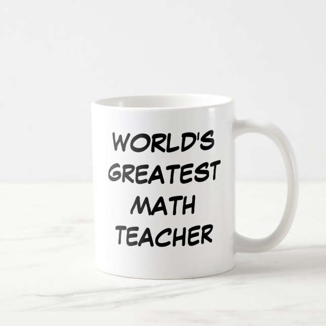 Bestster Mathe-Lehrer-" Tasse "der Welt (Rechts)