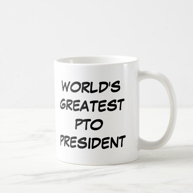"Bestster Präsident" Tasse der Zapfwellenantrieb (Rechts)