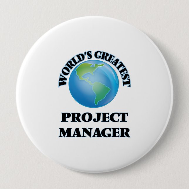 Bestster Projektleiter der Welt Button (Vorderseite)