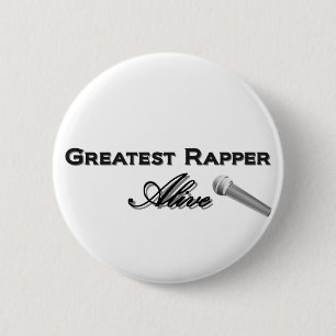 Bestster Rapper lebendig Button